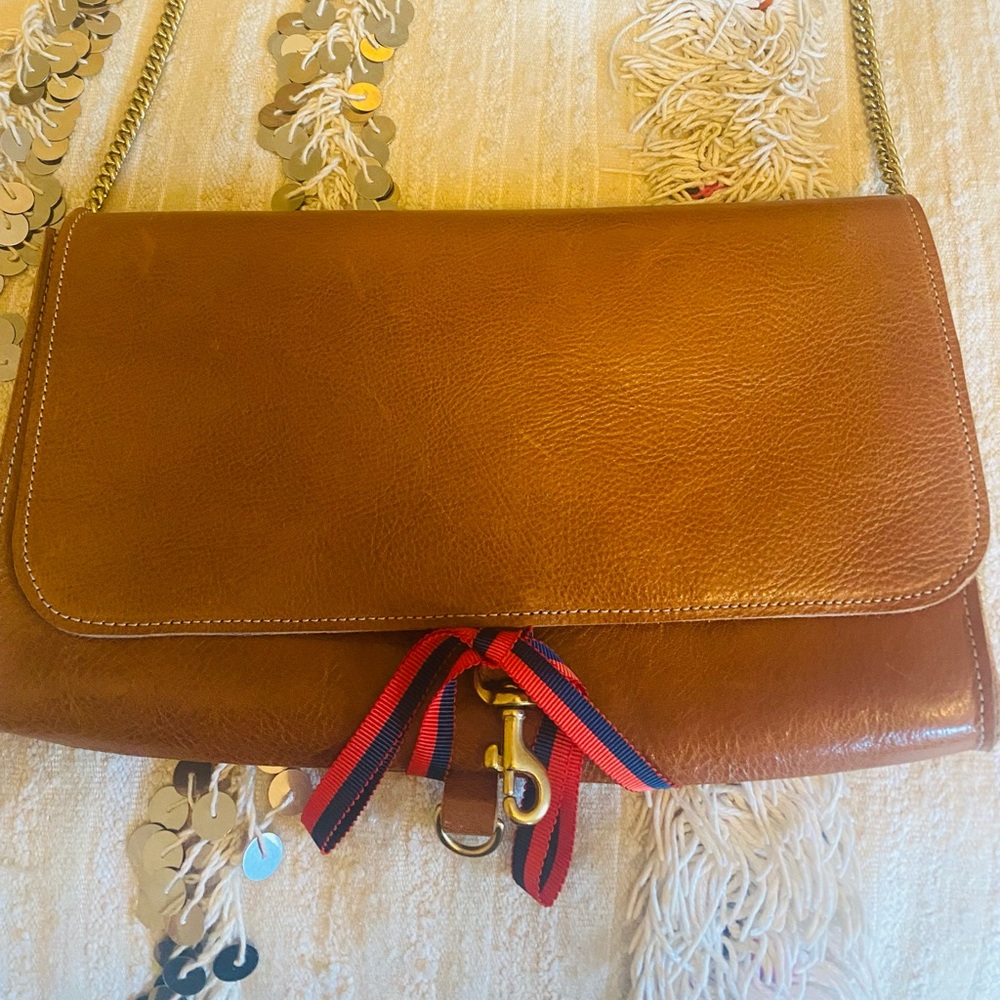 Claire Vivier tan chain-link shoulder bag